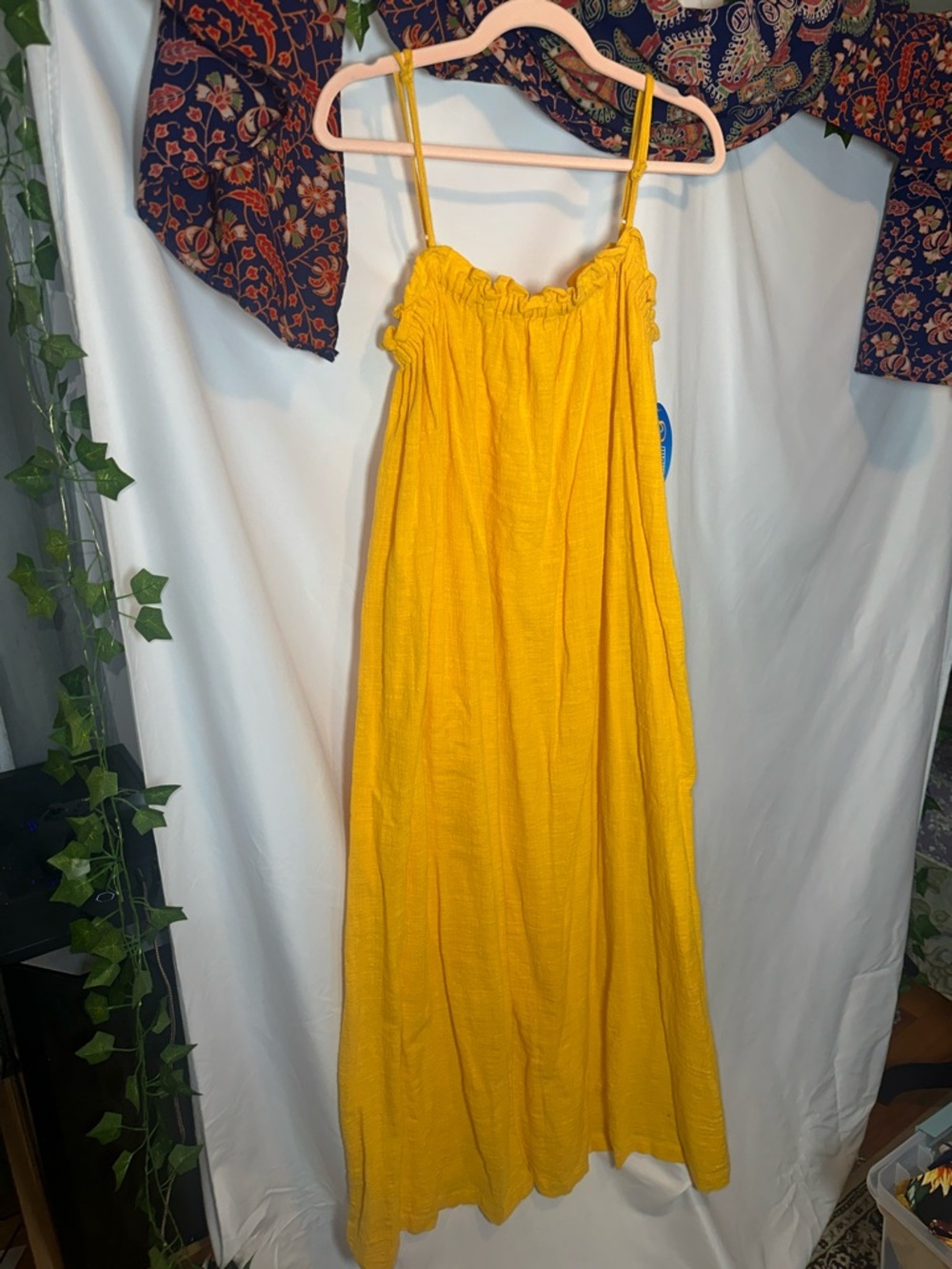 Wave zone Sunshine Yellow Maxi Dress with Adjustable Straps